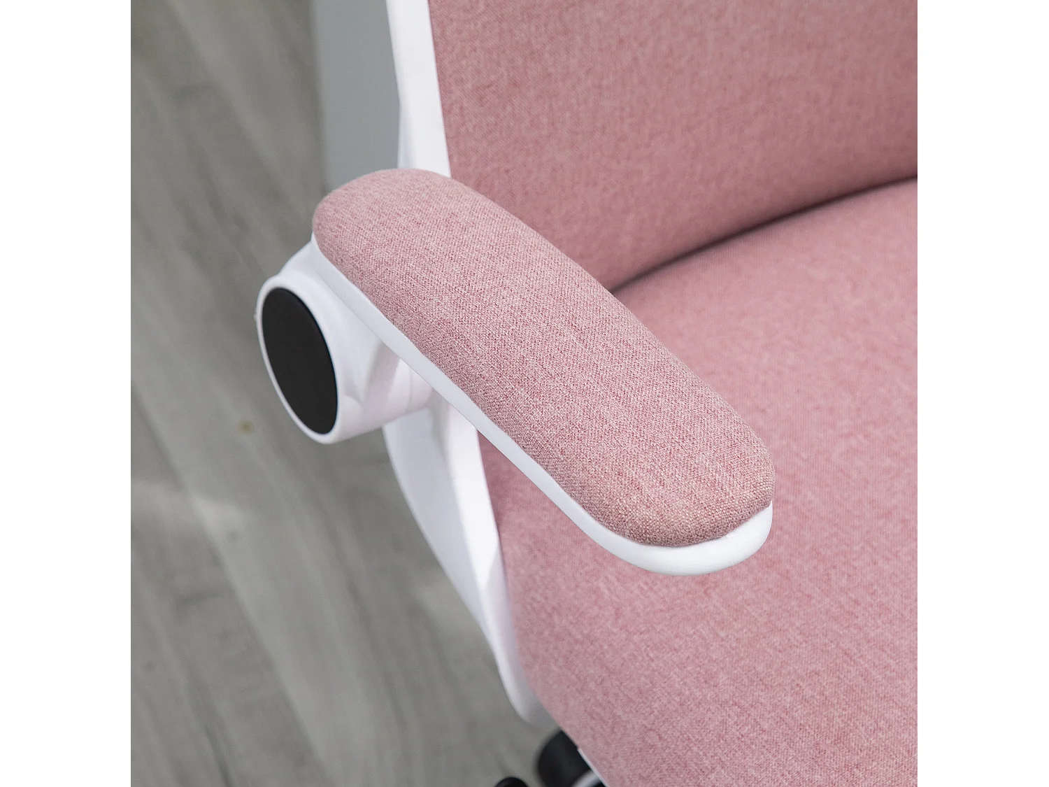 Silla de escritorio rosa 62.5x60x104 cm Vinsetto