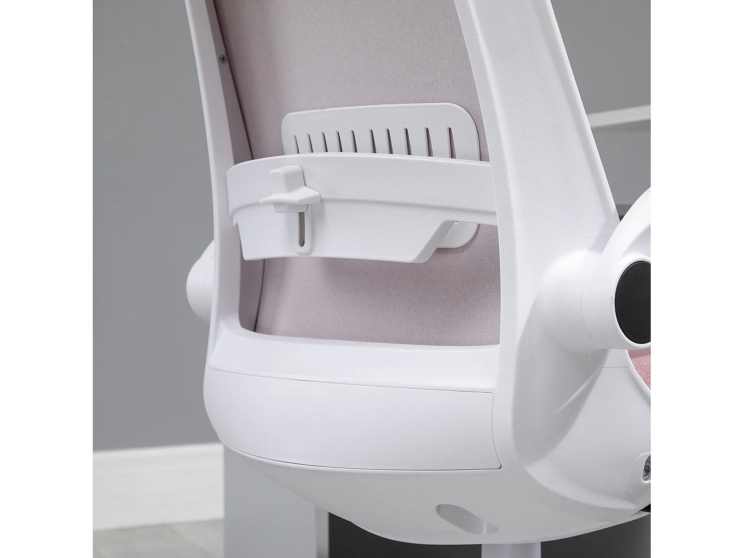 Silla de escritorio rosa 62.5x60x104 cm Vinsetto