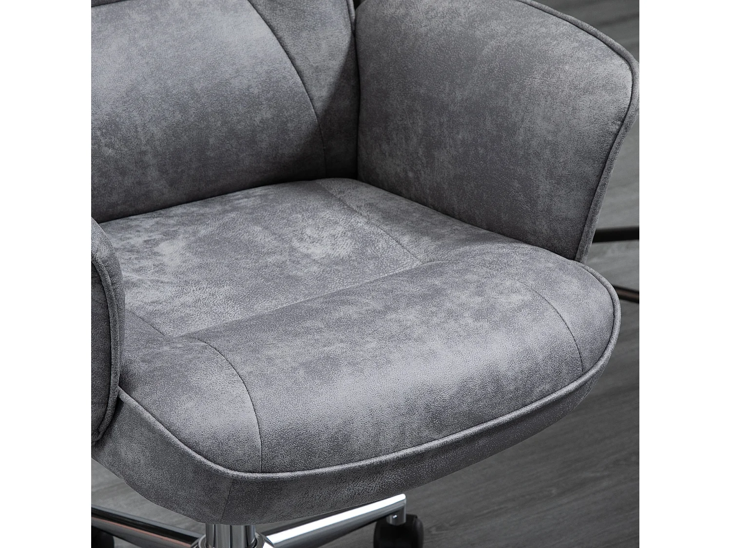 Silla de oficina gris 67x69x102 cm Vinsetto