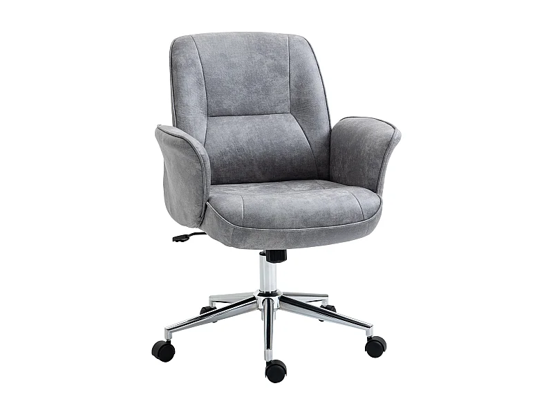 Silla de oficina gris 67x69x102 cm Vinsetto