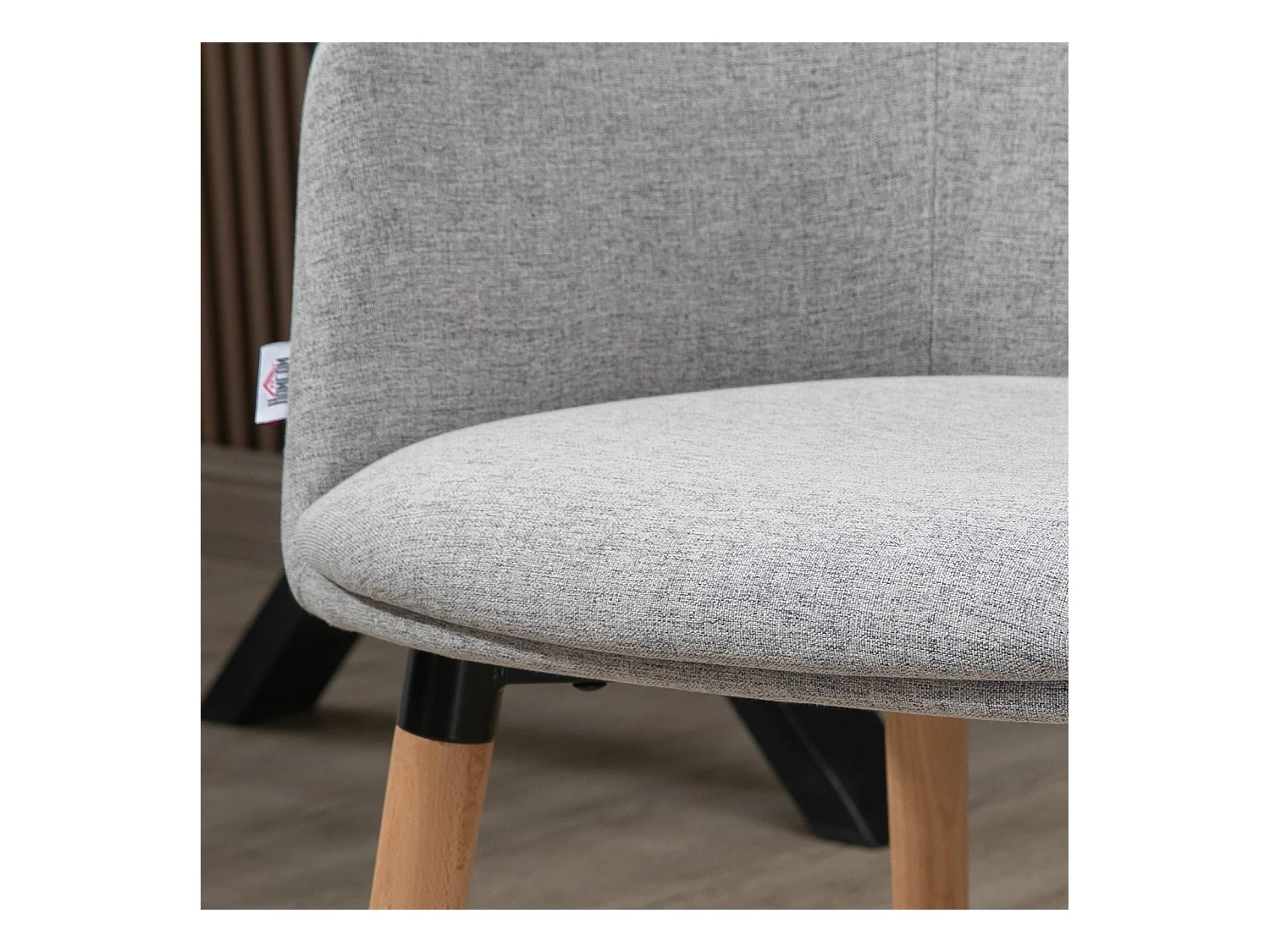 Sillón individual gris 57x56x72 cm HOMCOM