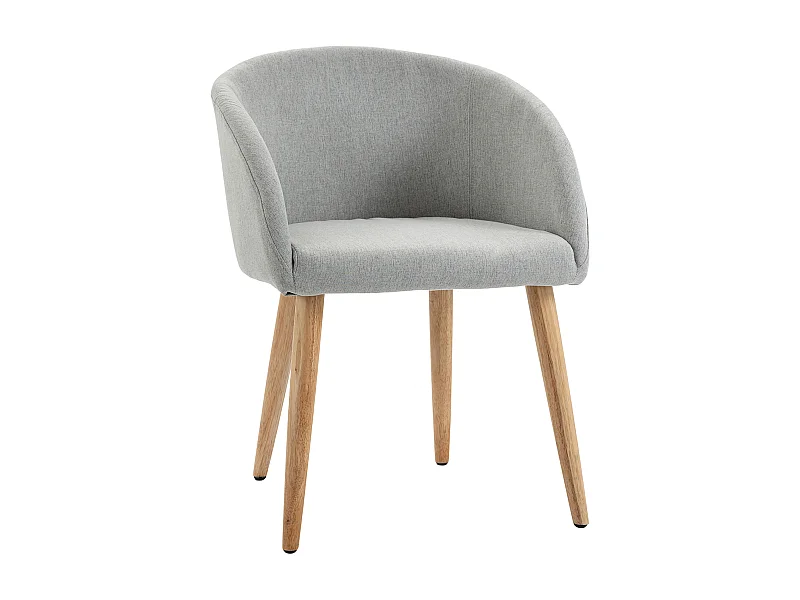 Silla de comedor gris 55x58x74 cm HOMCOM