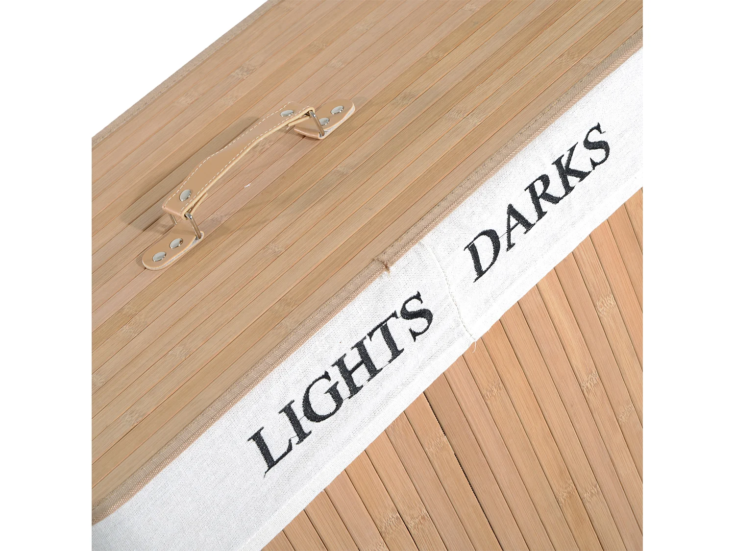 Cesta para ropa sucia natural 52x32x63 cm HOMCOM