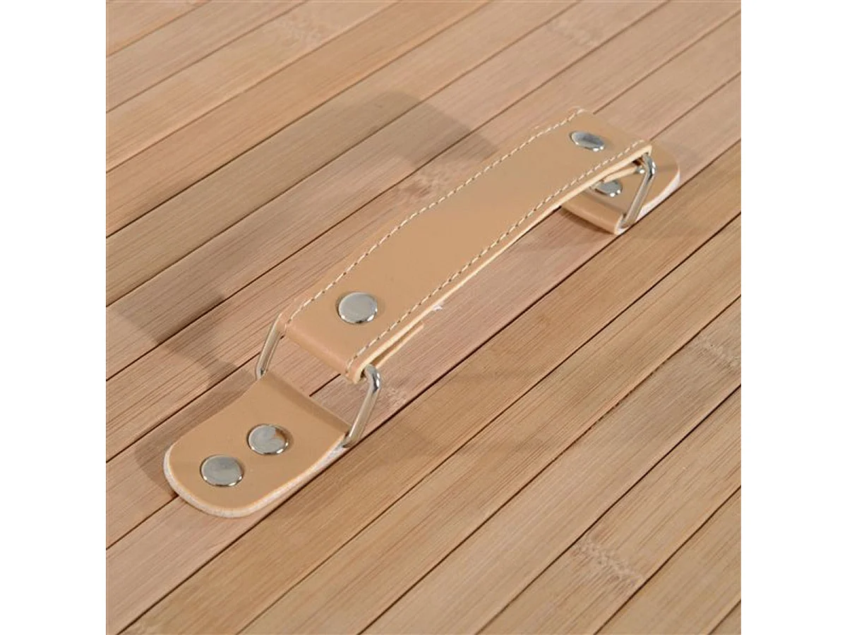 Cesta para ropa sucia natural 52x32x63 cm HOMCOM