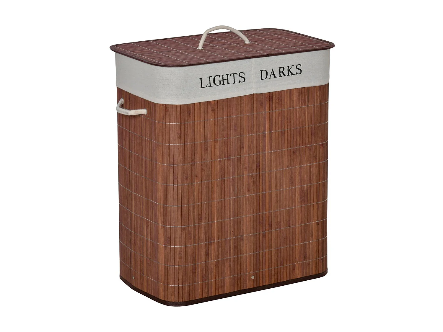Cesto para ropa sucia marrón 52x32x63 cm HOMCOM