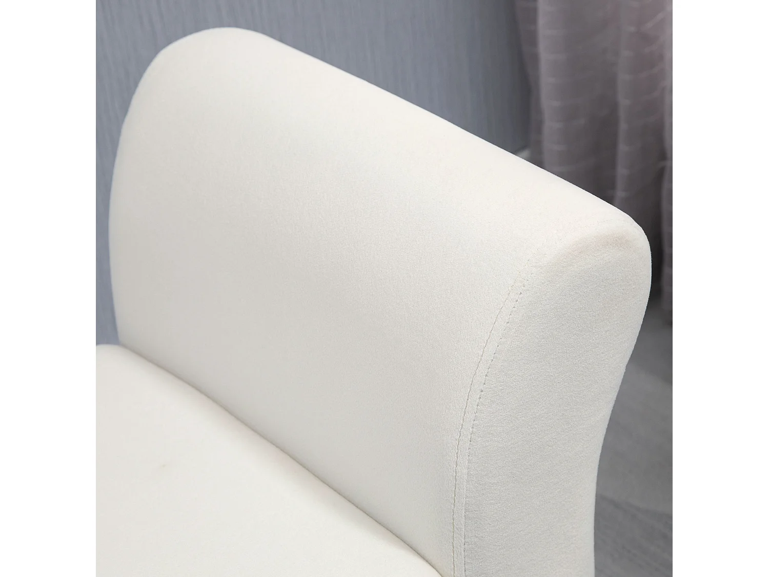 Banco de cama crema 111.5x41x65 cm HOMCOM