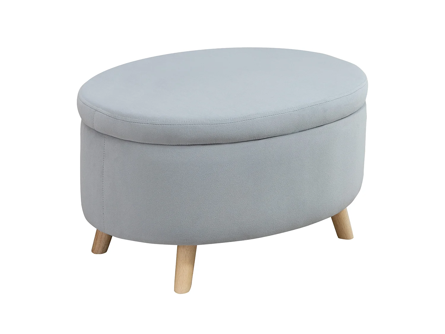 Otomano puff gris 71x51.5x42 cm HOMCOM