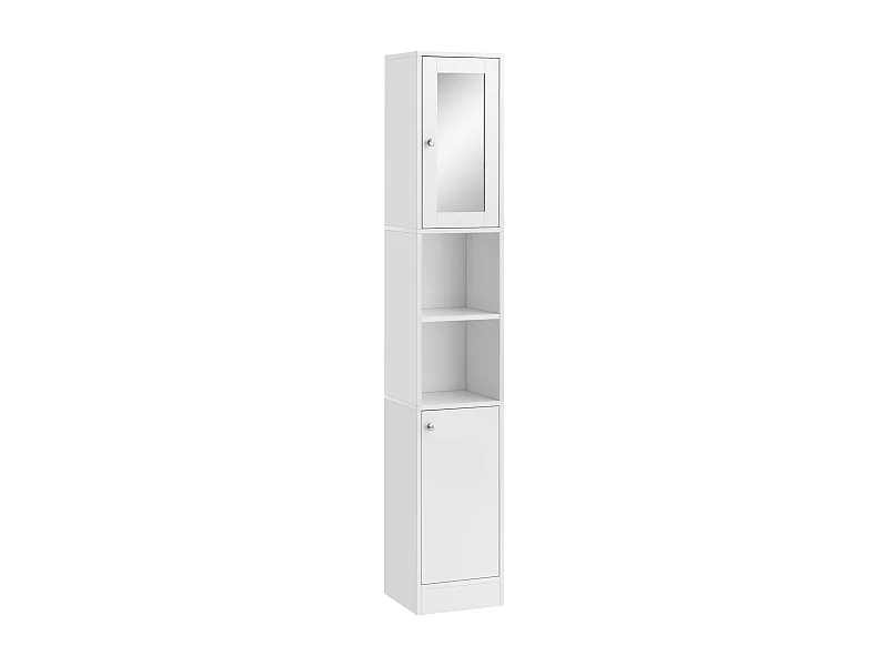 Armario alto para baño blanco 30x28x180 cm kleankin