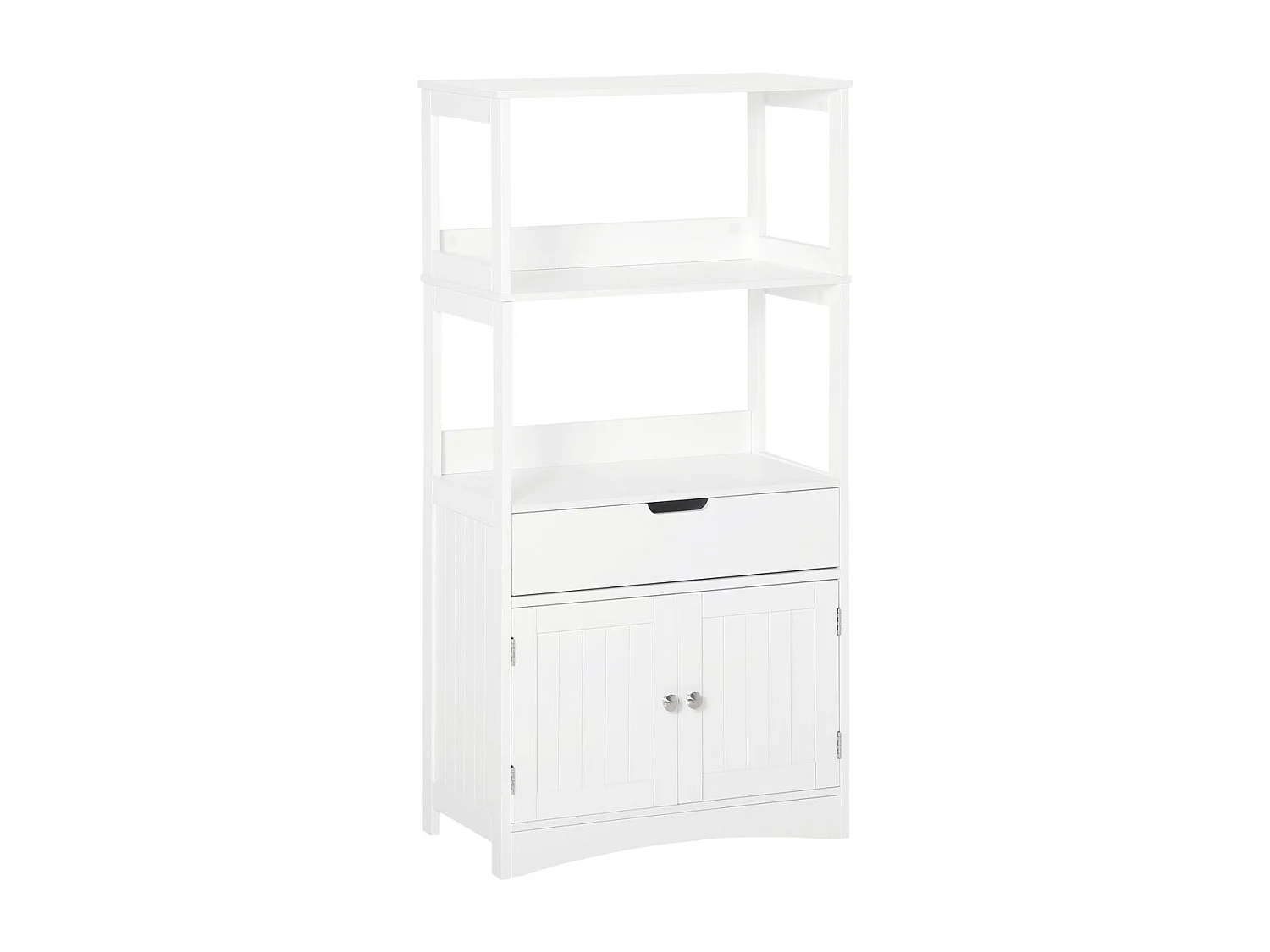 Armario de baño blanco 60x33x122.5 cm kleankin