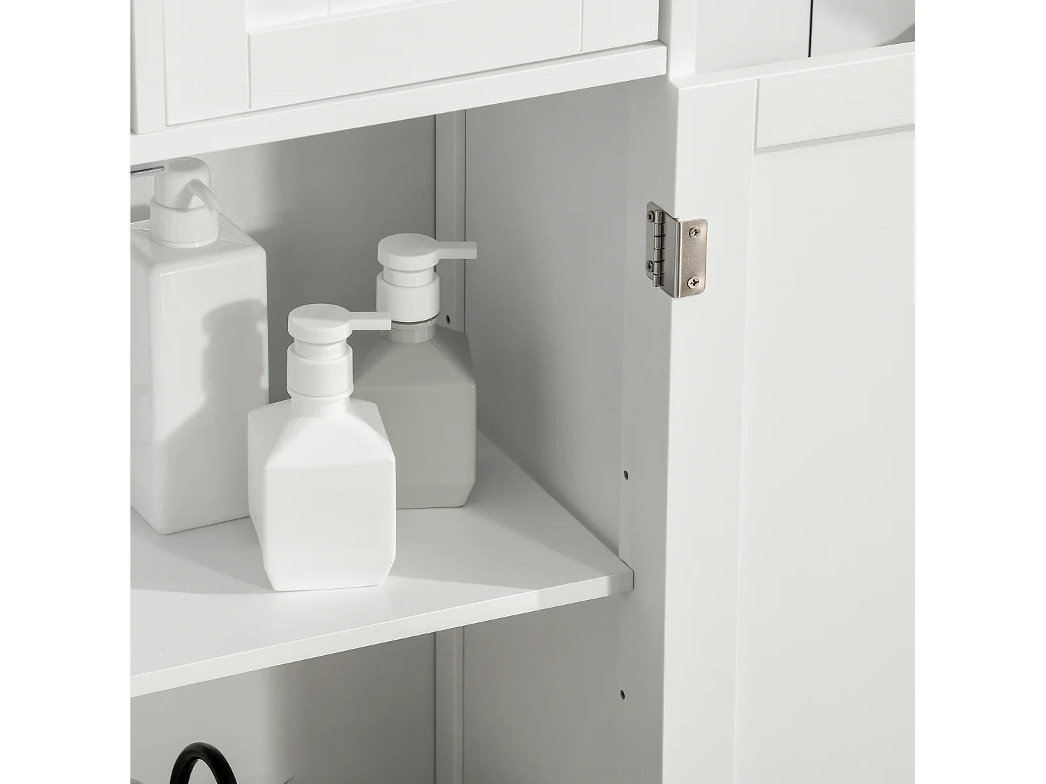 Armario de baño blanco 60x30x108.8 cm kleankin