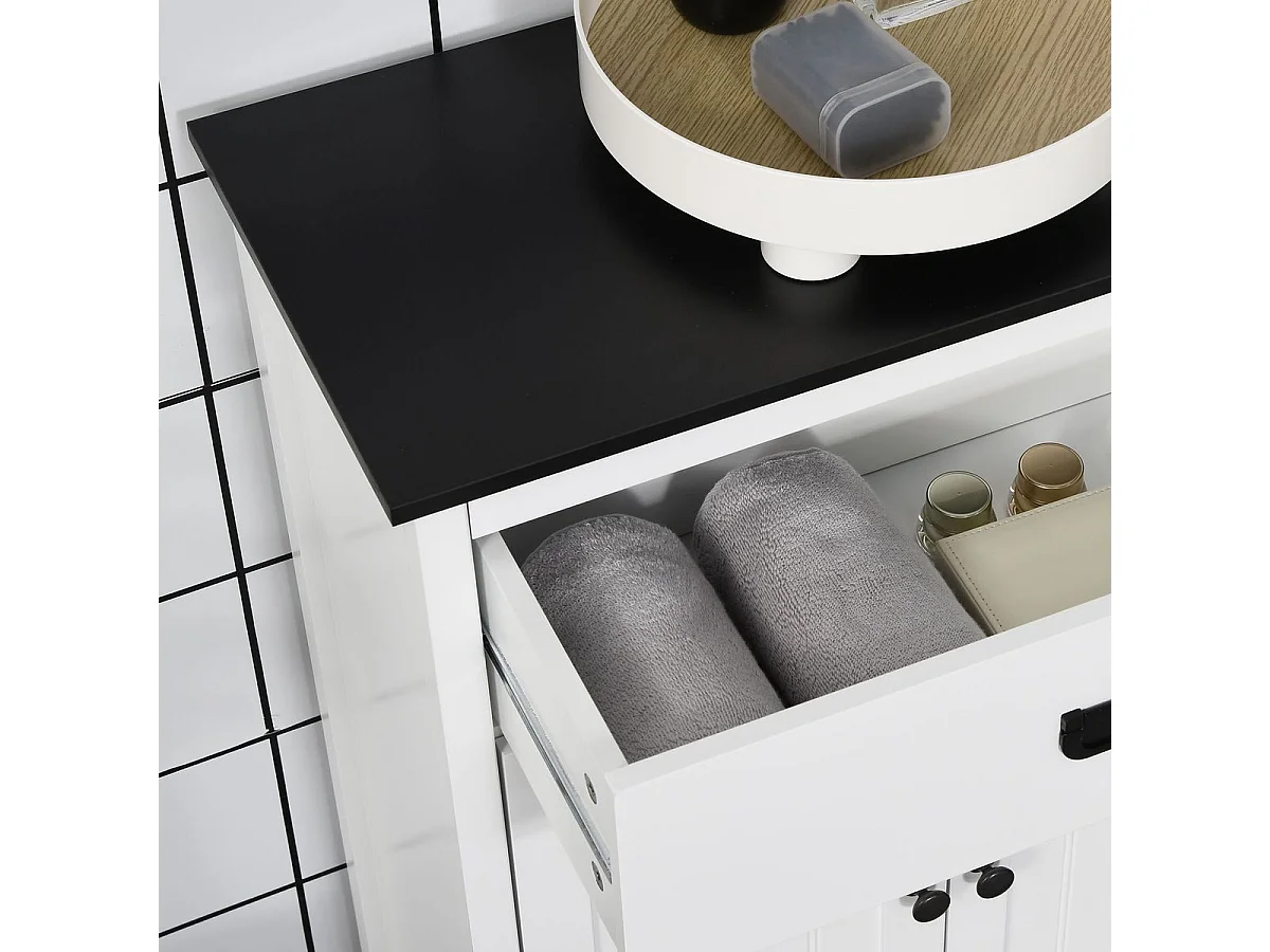 Armario de baño blanco 60x30x80 cm kleankin