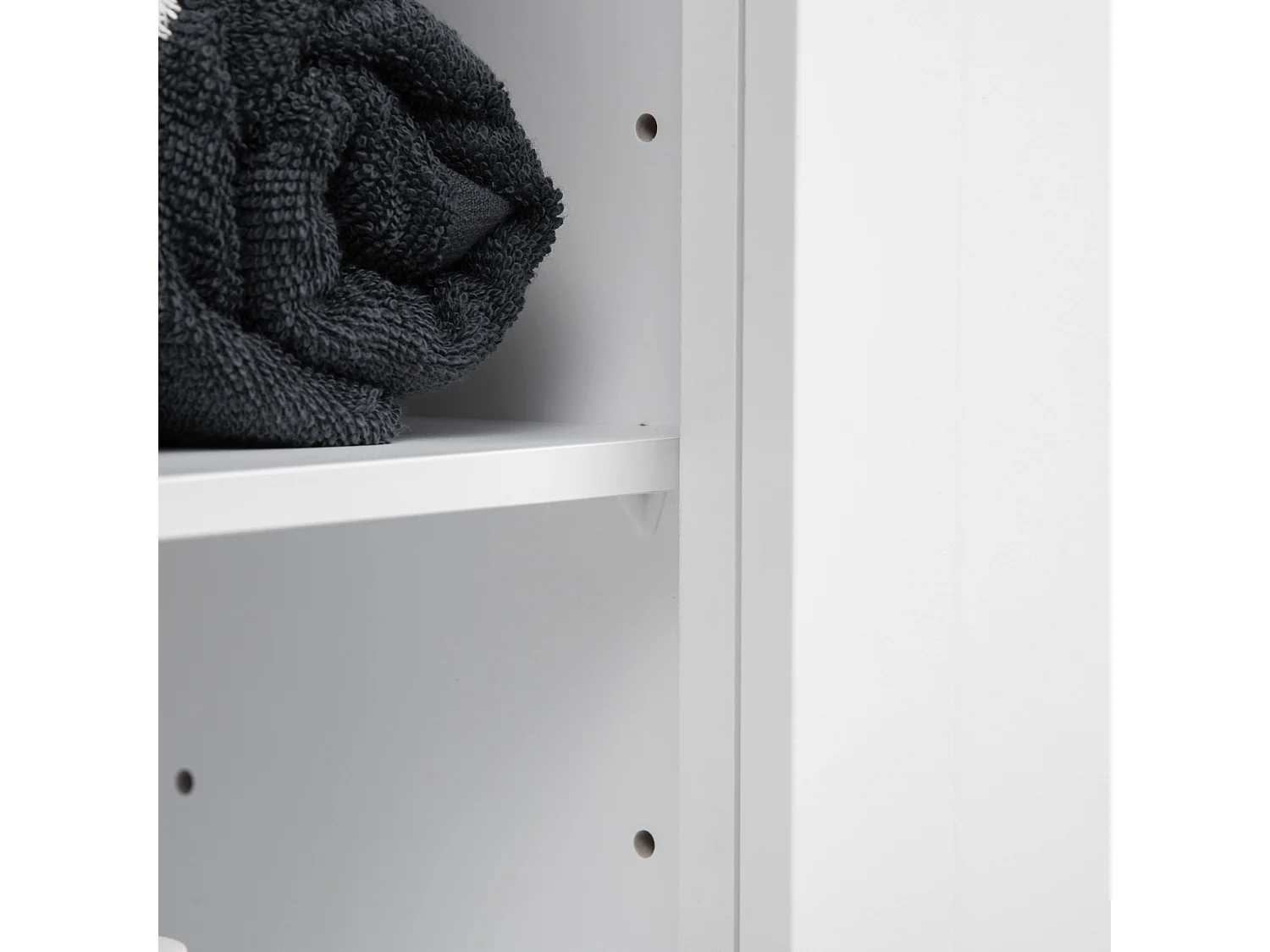 Mueble sobre inodoro blanco 71x20.5x165 cm kleankin