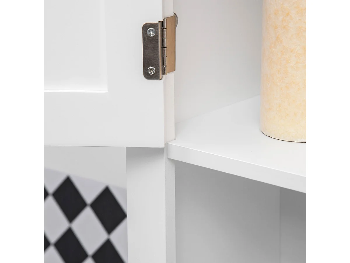 Mueble sobre inodoro blanco 71x20.5x165 cm kleankin