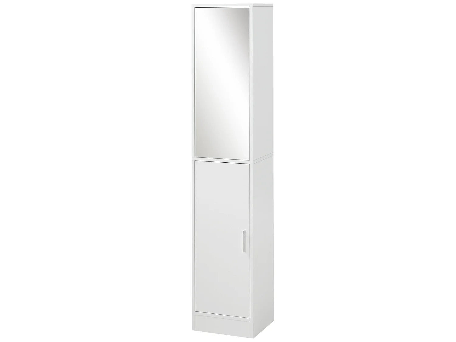 Armario para baño alto blanco 32x28x162 cm kleankin