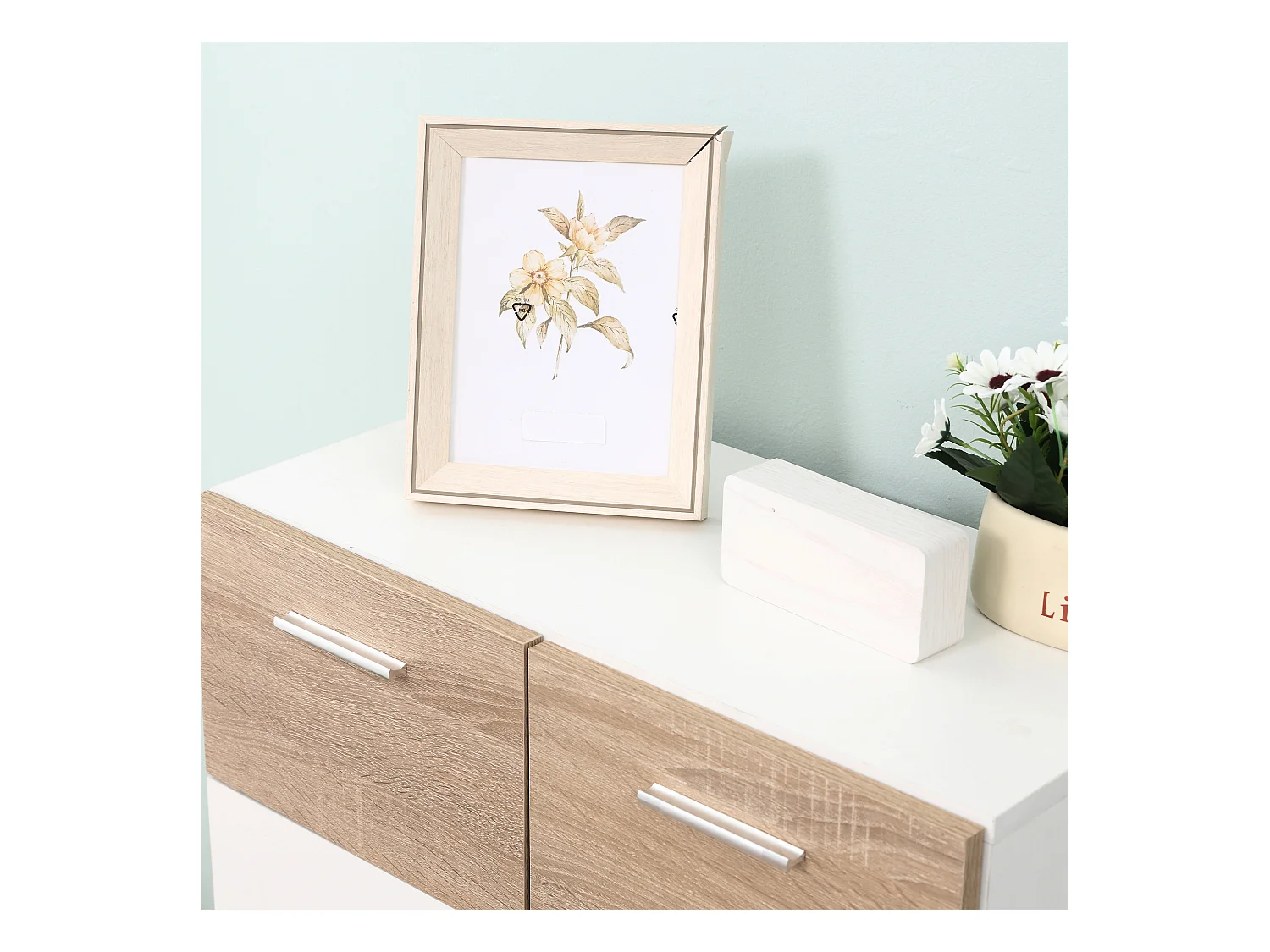 Armario de suelo baño blanco 60x30x85 cm kleankin