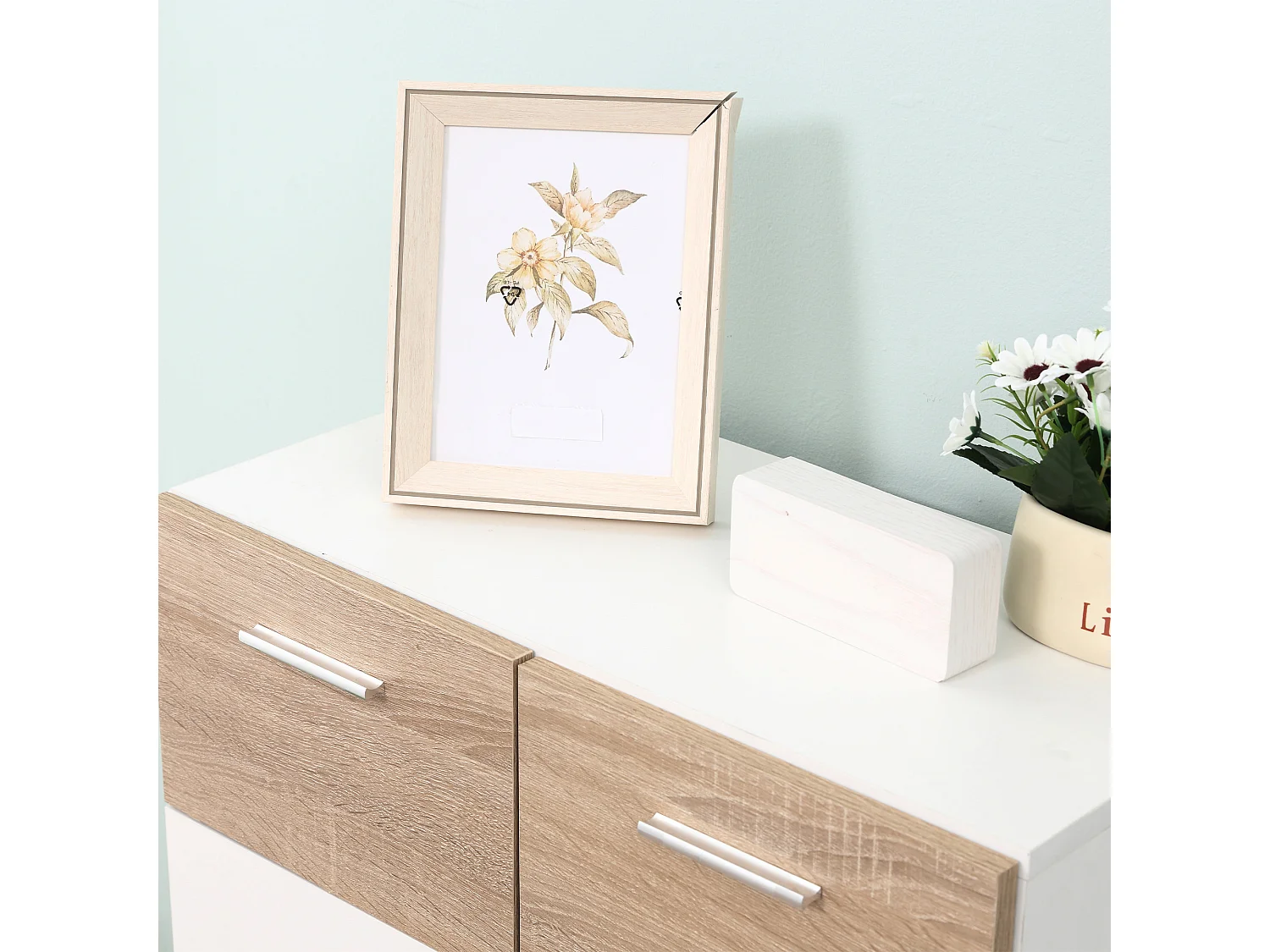 Armario de suelo baño blanco 60x30x85 cm kleankin