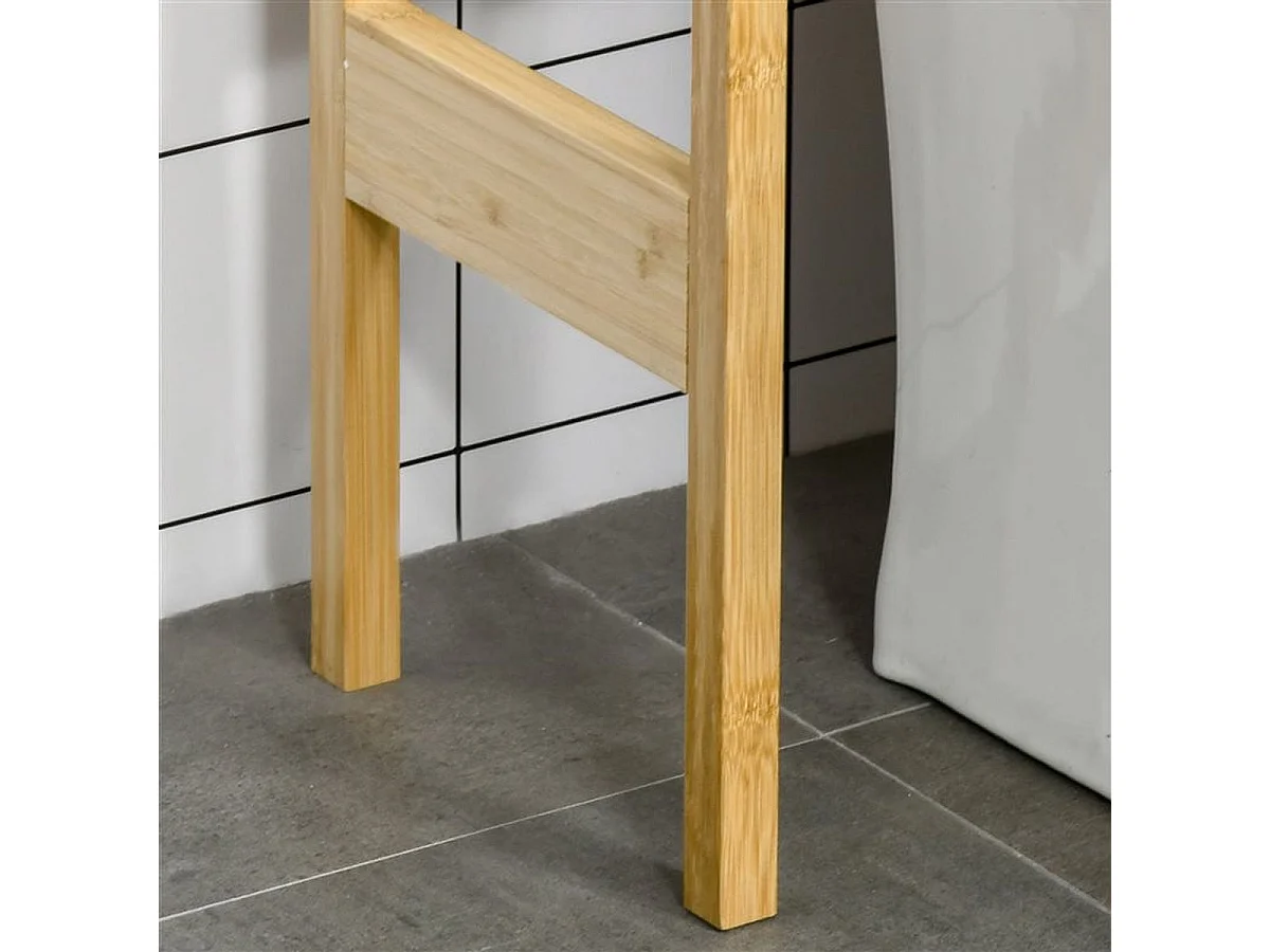 Mueble sobre inodoro madera natural 60x23x173 cm kleankin