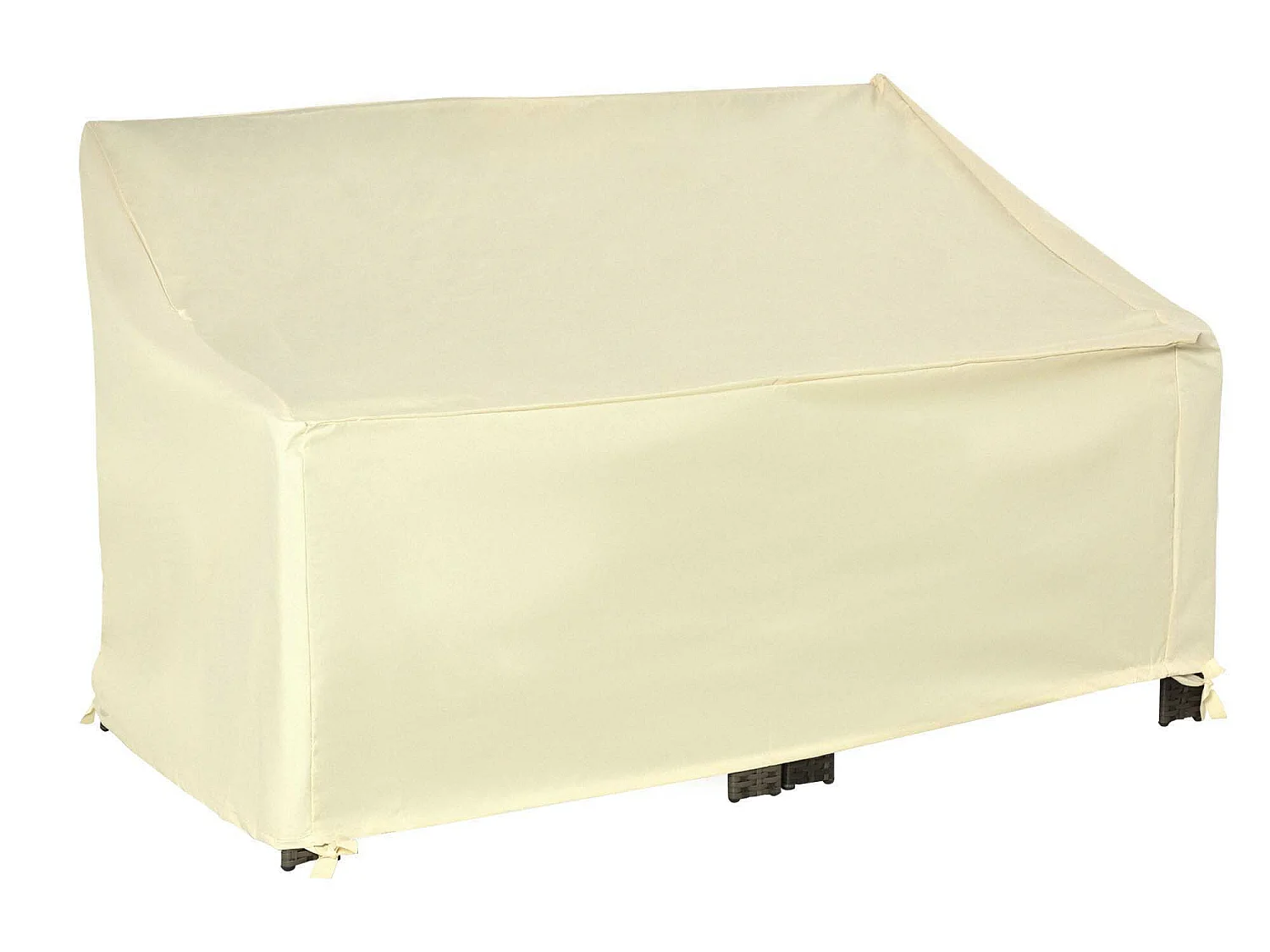 Funda protectora de banco crema 140x84x94 cm Outsunny