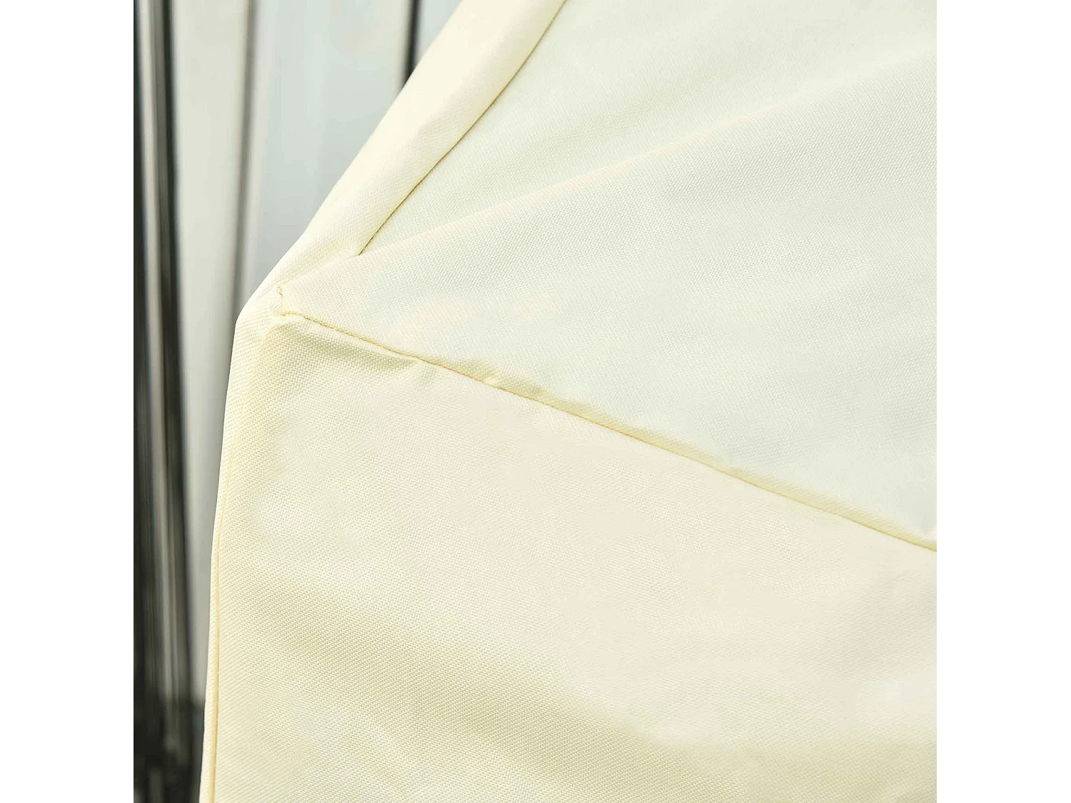 Funda protectora de banco crema 140x84x94 cm Outsunny