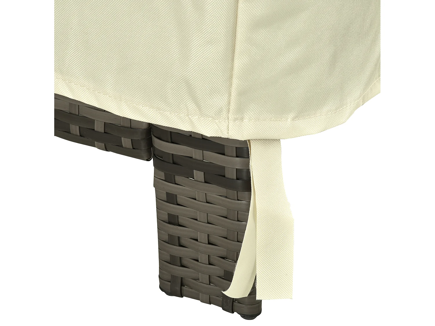 Funda protectora para sillas beige 68x87x77 cm Outsunny