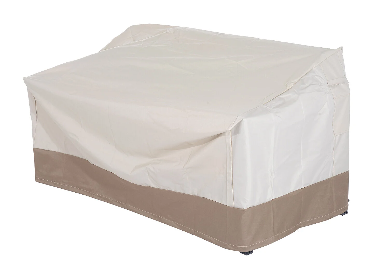 Funda protectora para banco beige y café 152x87x79 cm Outsunny