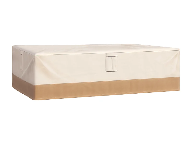 Funda protectora para muebles beige 275x208x78 cm Outsunny
