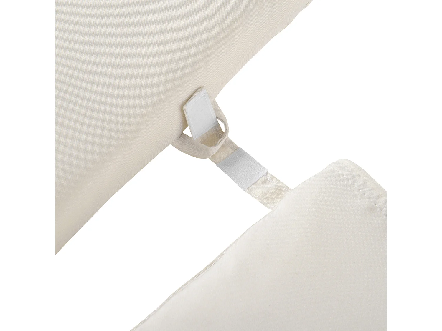 Cojín para tumbona de exterior crema 198x53x5 cm Outsunny