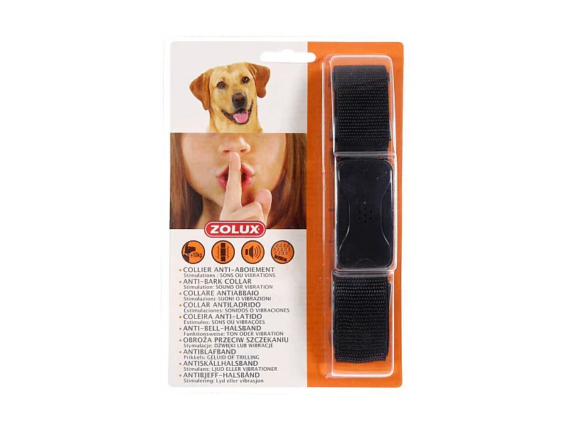 Collier anti-aboiement sons et vibrations grands chiens