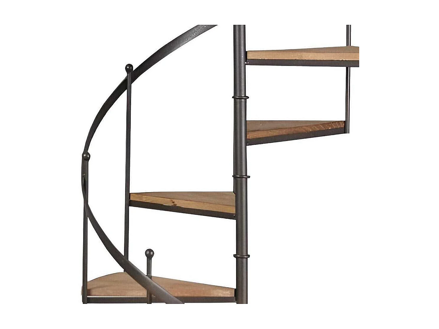 Étagère escalier en bois et métal 53 x 53 x 135 cm