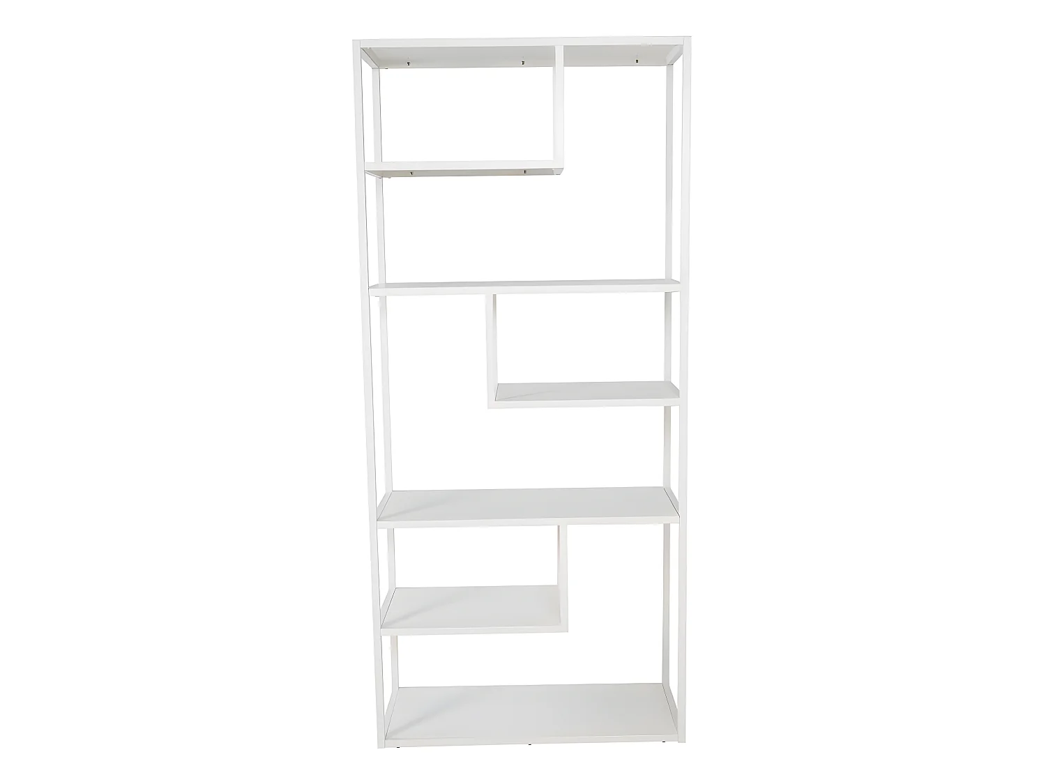 Staal wandkast 6 planken, wit.