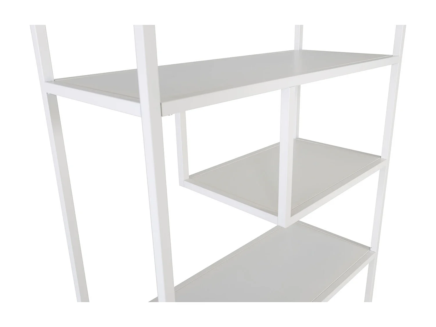 Staal wandkast 6 planken, wit.