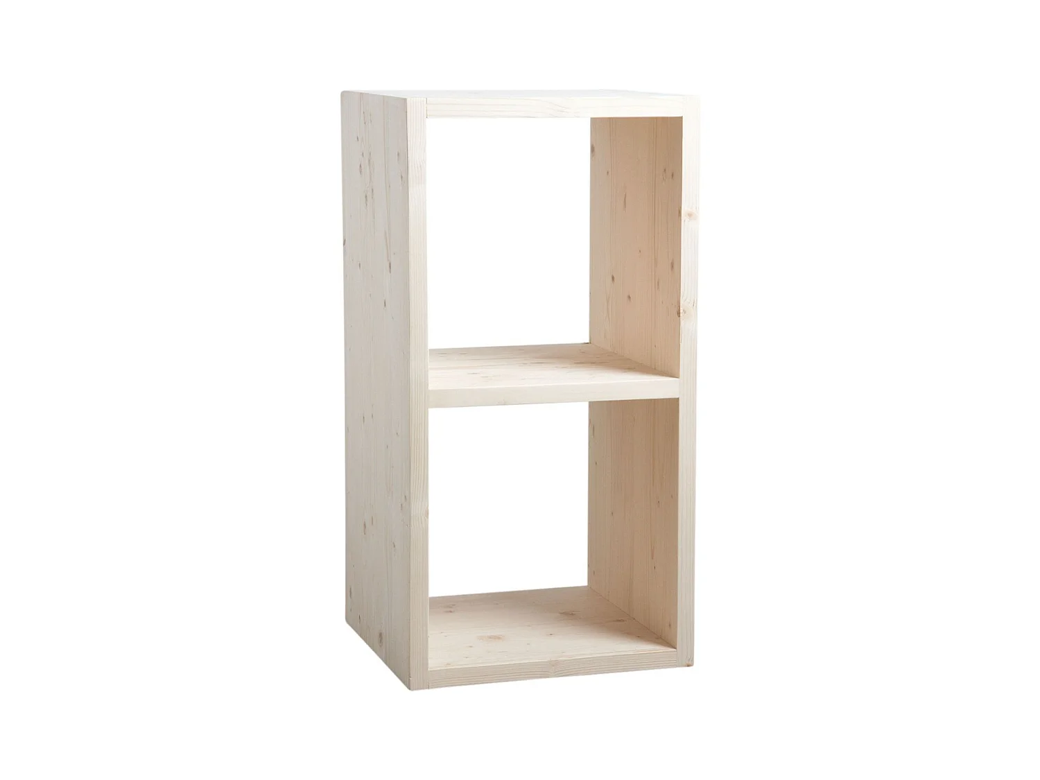 Etagère modulable 2 cases en épicéa 2 cases