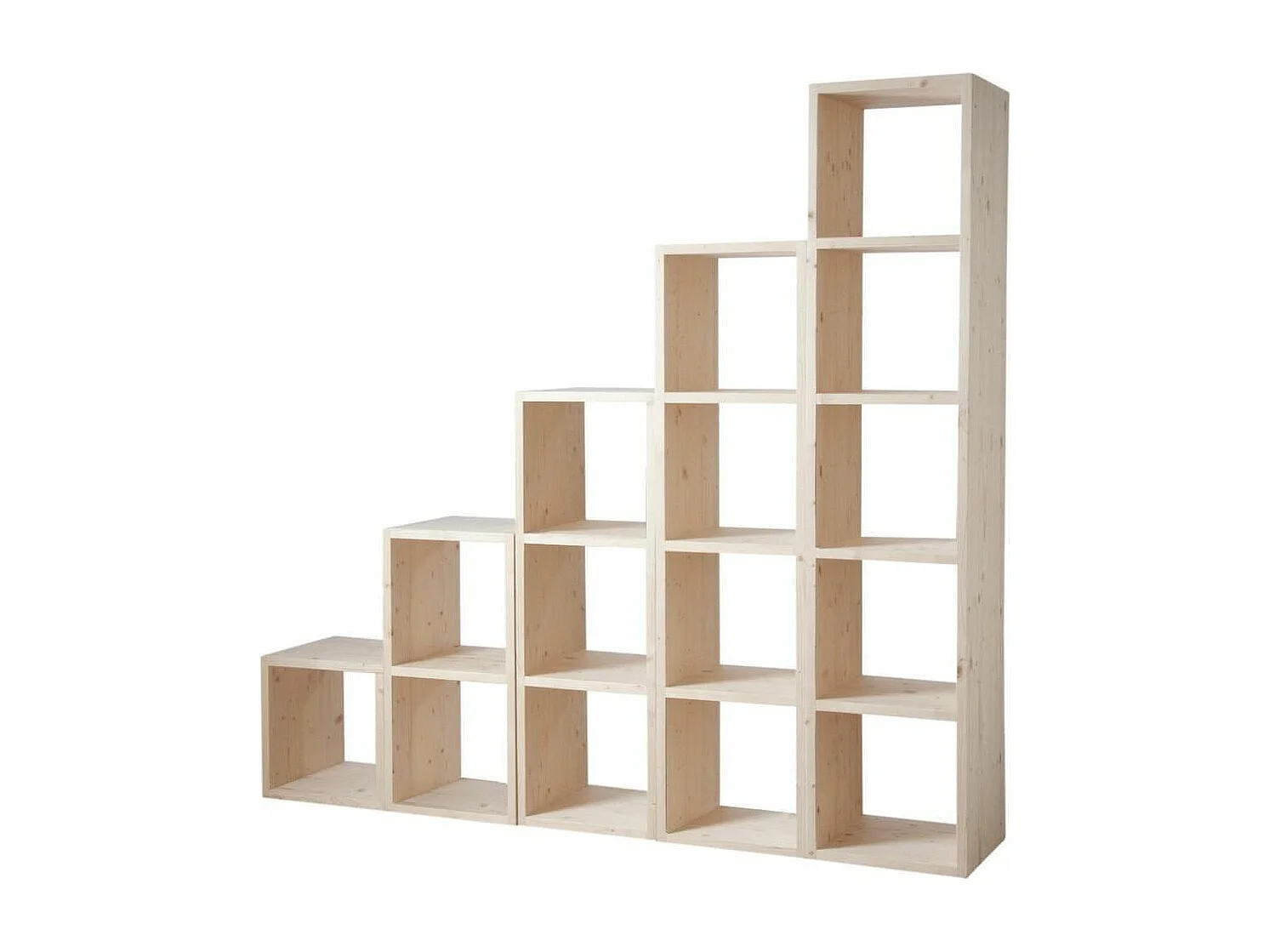 Etagère modulable 2 cases en épicéa 2 cases