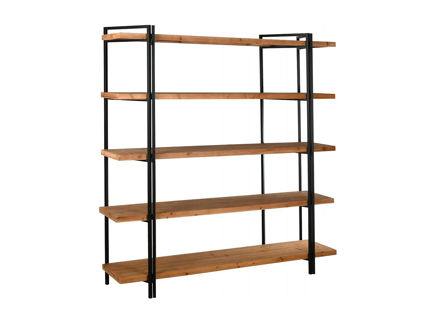 Étagère en métal et plaquage pin Moho