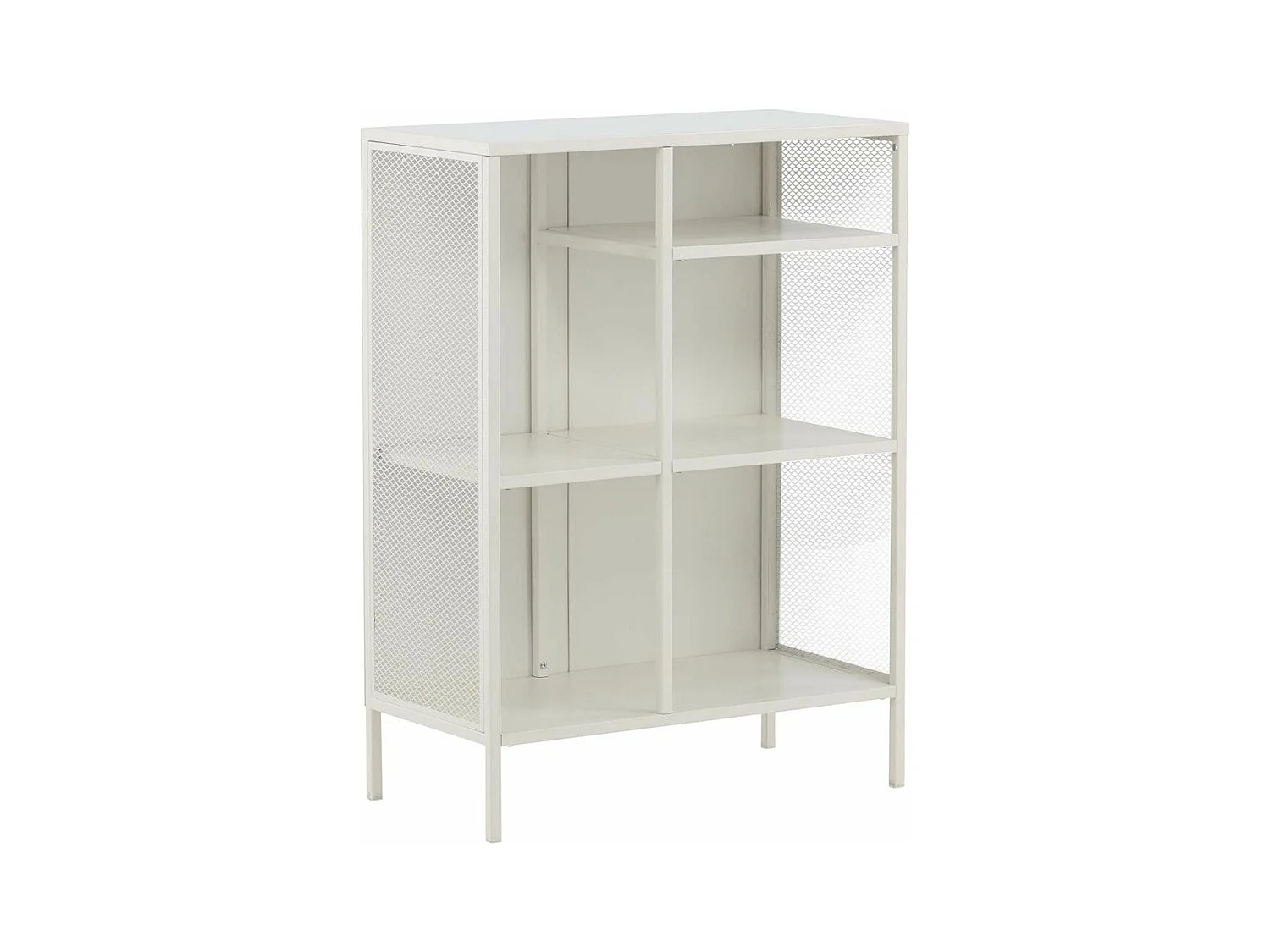 Étagère 3 Niveaux en Métal "Misha" 110cm Blanc