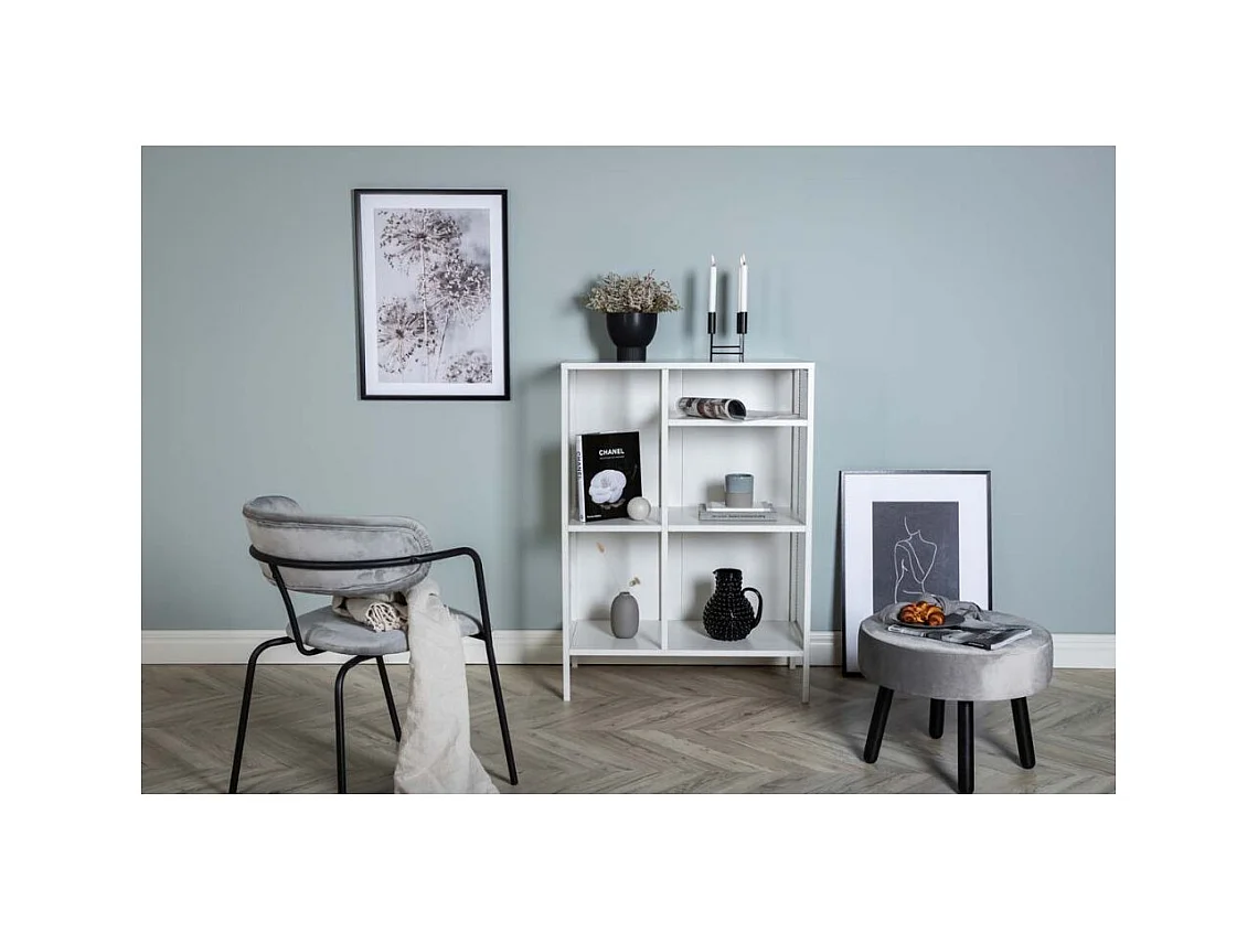 Étagère 3 Niveaux en Métal "Misha" 110cm Blanc