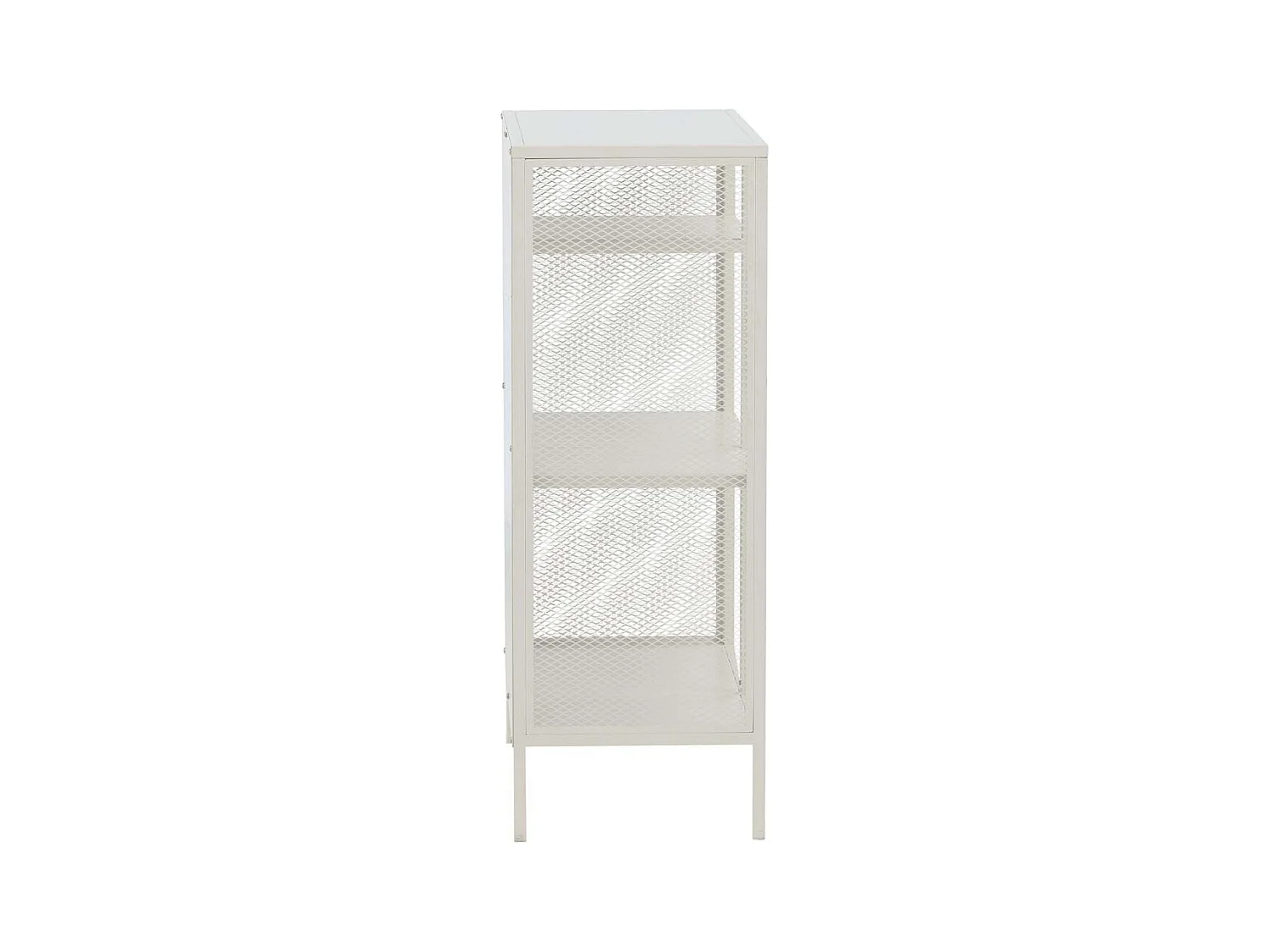 Étagère 3 Niveaux en Métal "Misha" 110cm Blanc