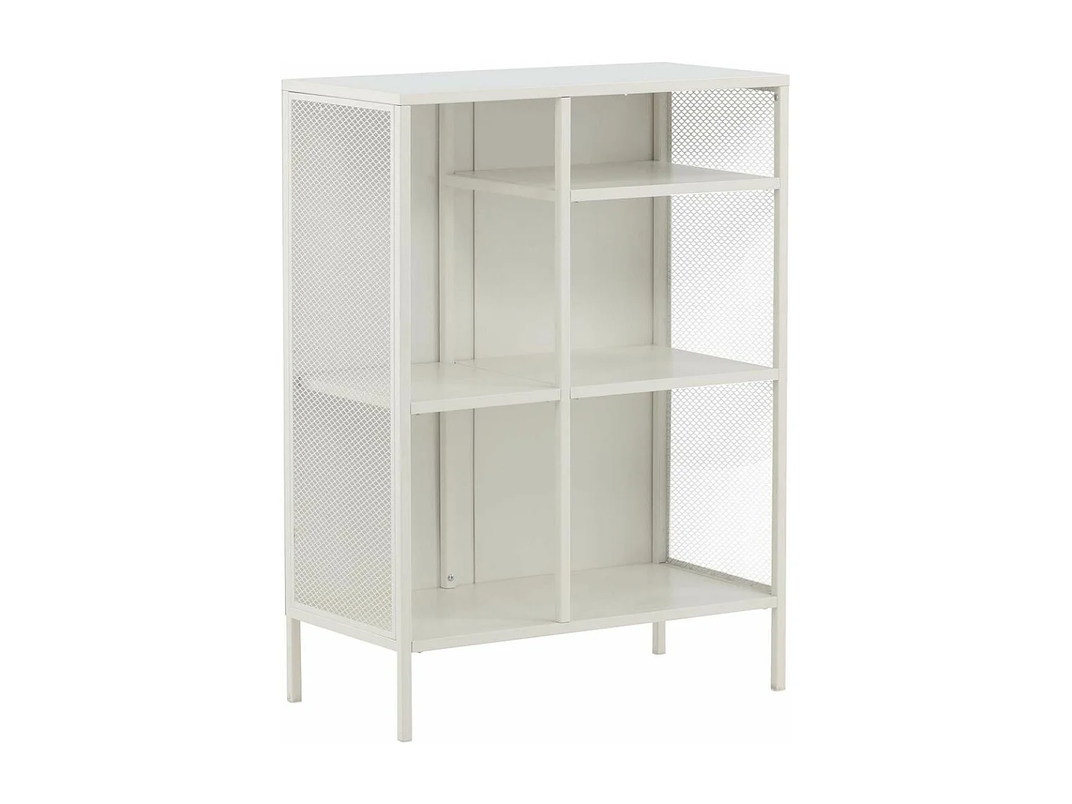 Étagère 3 Niveaux en Métal "Misha" 110cm Blanc