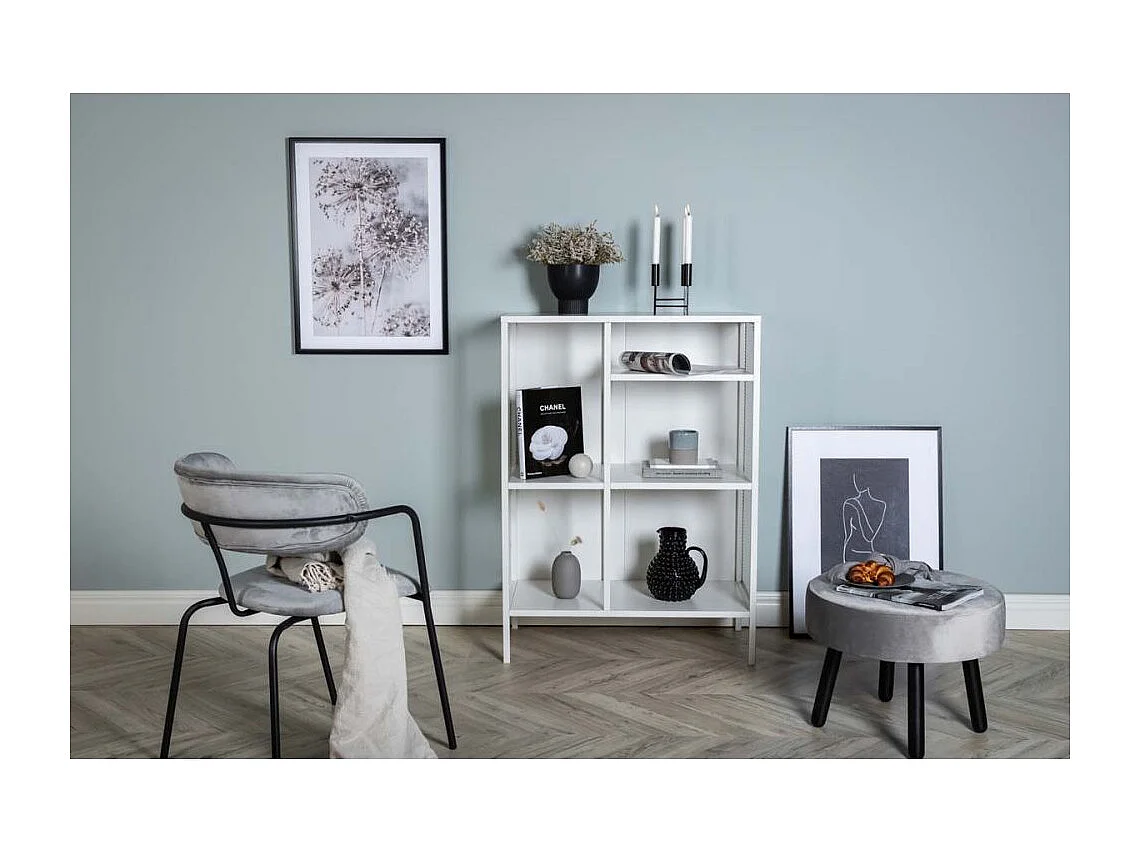 Étagère 3 Niveaux en Métal "Misha" 110cm Blanc