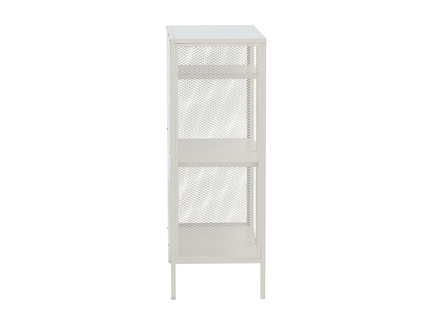 Étagère 3 Niveaux en Métal "Misha" 110cm Blanc
