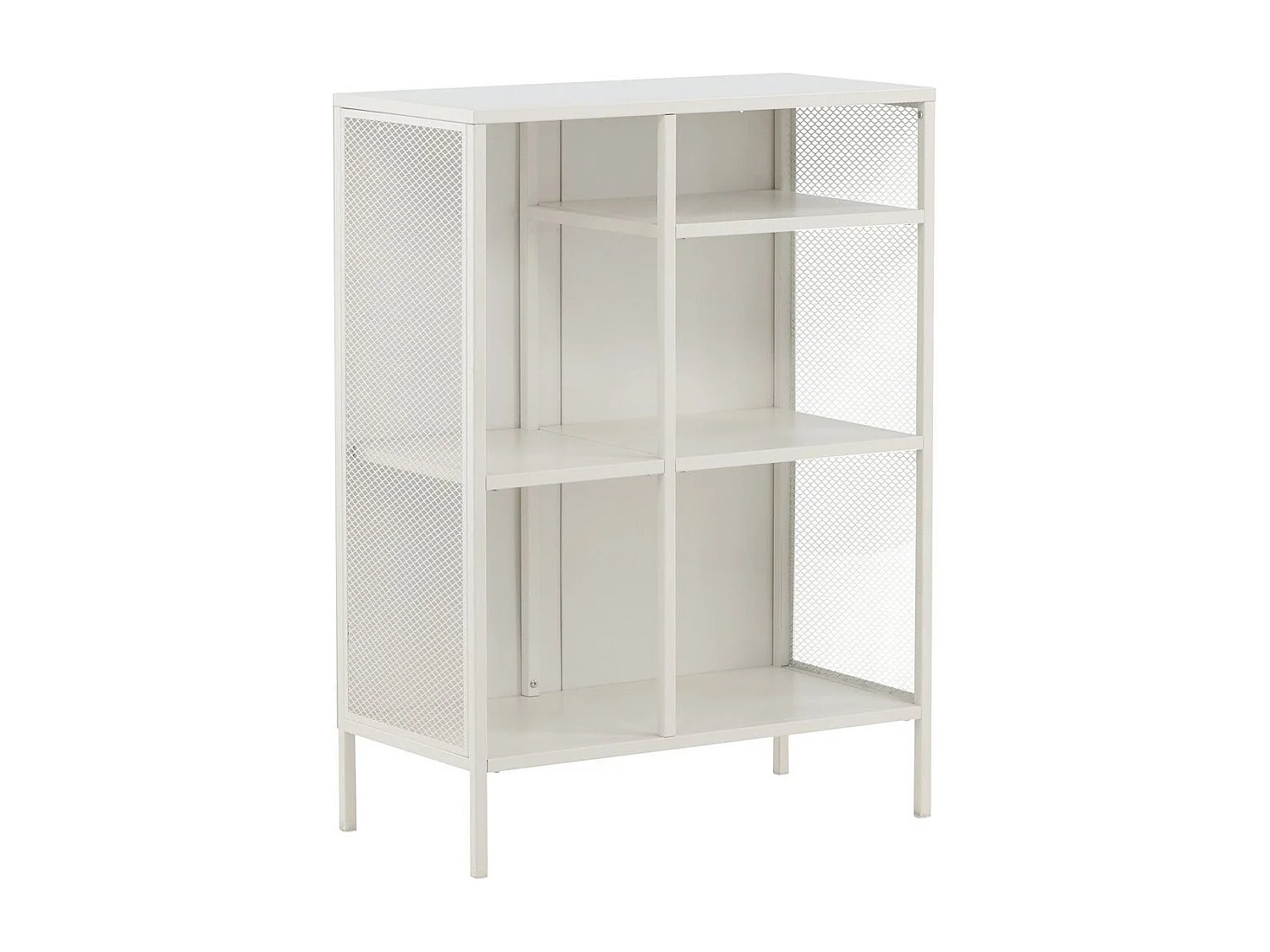 Étagère 3 Niveaux en Métal "Misha" 110cm Blanc