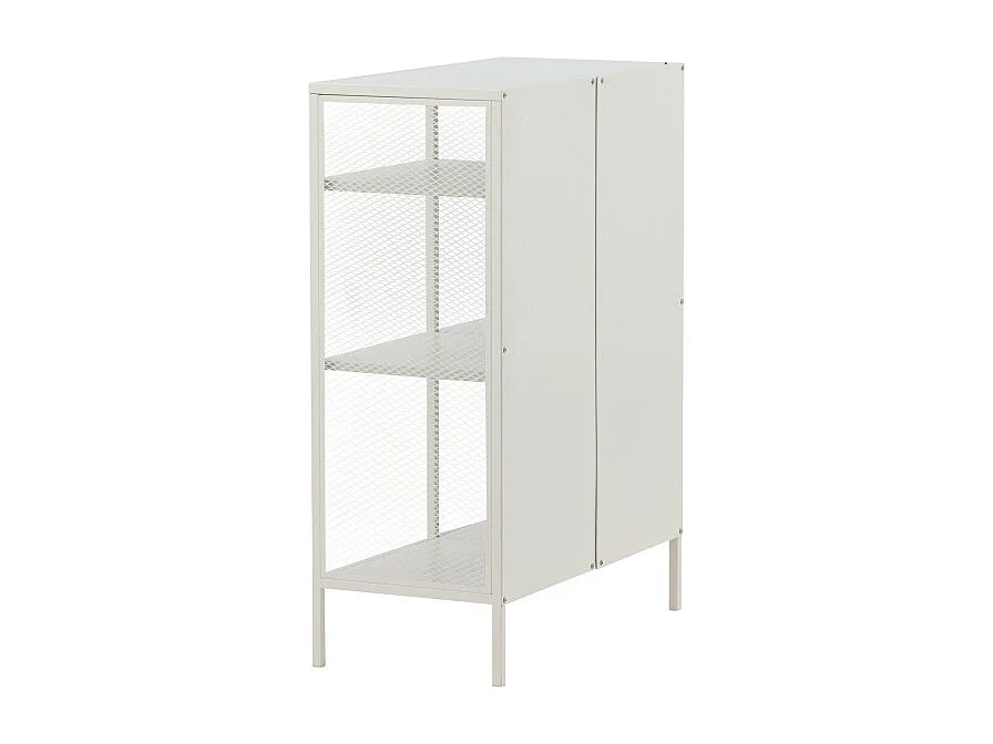 Étagère 3 Niveaux en Métal "Misha" 110cm Blanc