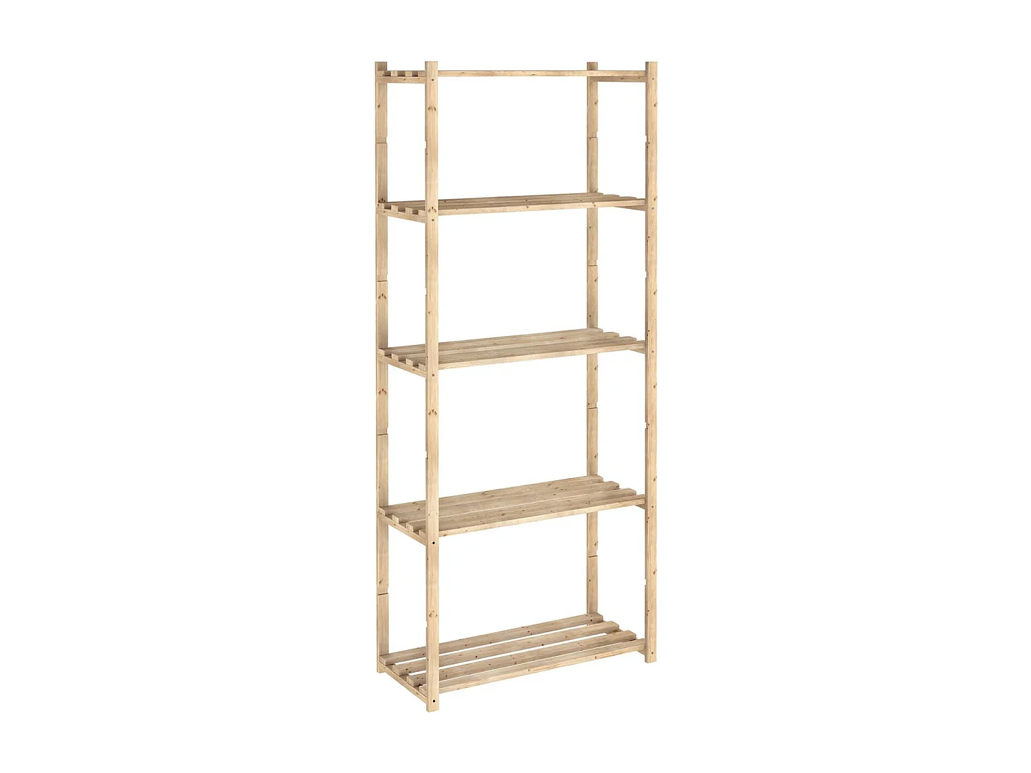 Etagère en kit profondeur 30 cm Natura 5 tablettes