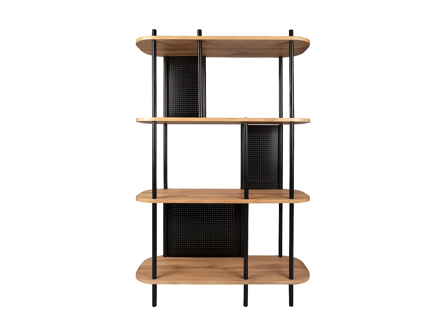 Etagère en métal imitation bois  Cabinet 80 x 30 x 118 cm
