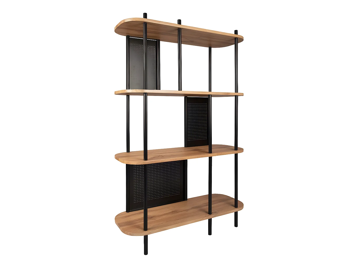 Etagère en métal imitation bois  Cabinet 80 x 30 x 118 cm