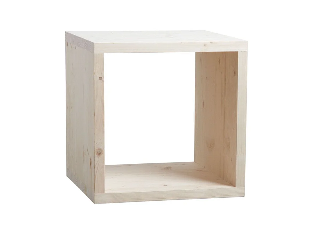 Etagère modulable 1 case en épicéa 1 case