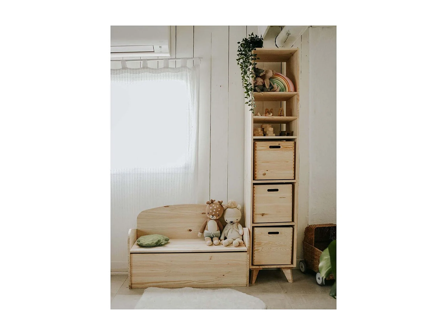 Étagère modulaire en pin massif Dinamic 5 tablettes