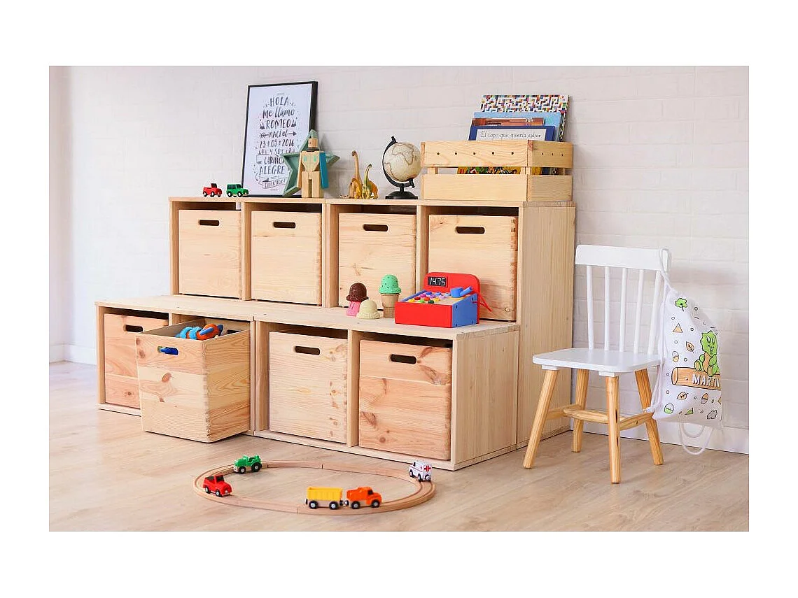 Étagère modulaire en pin massif Dinamic 5 tablettes