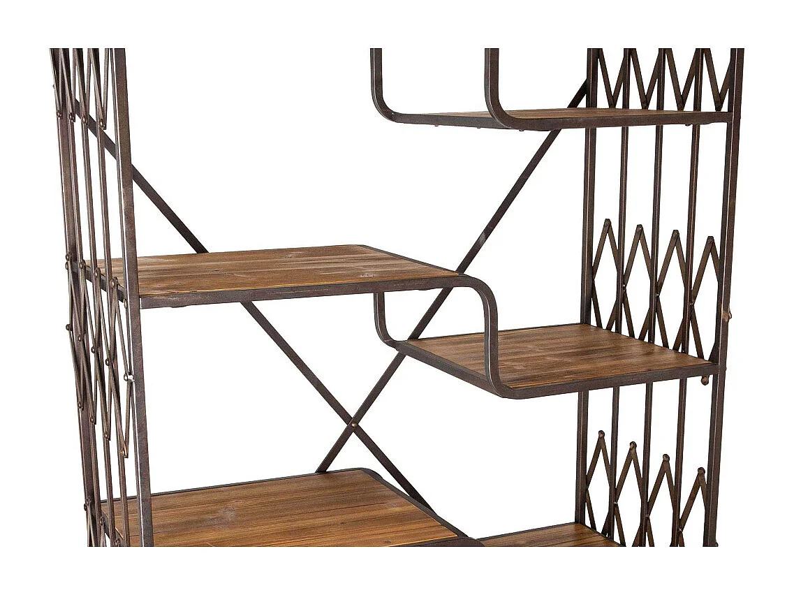 Etagère industrielle fer et bois Loft