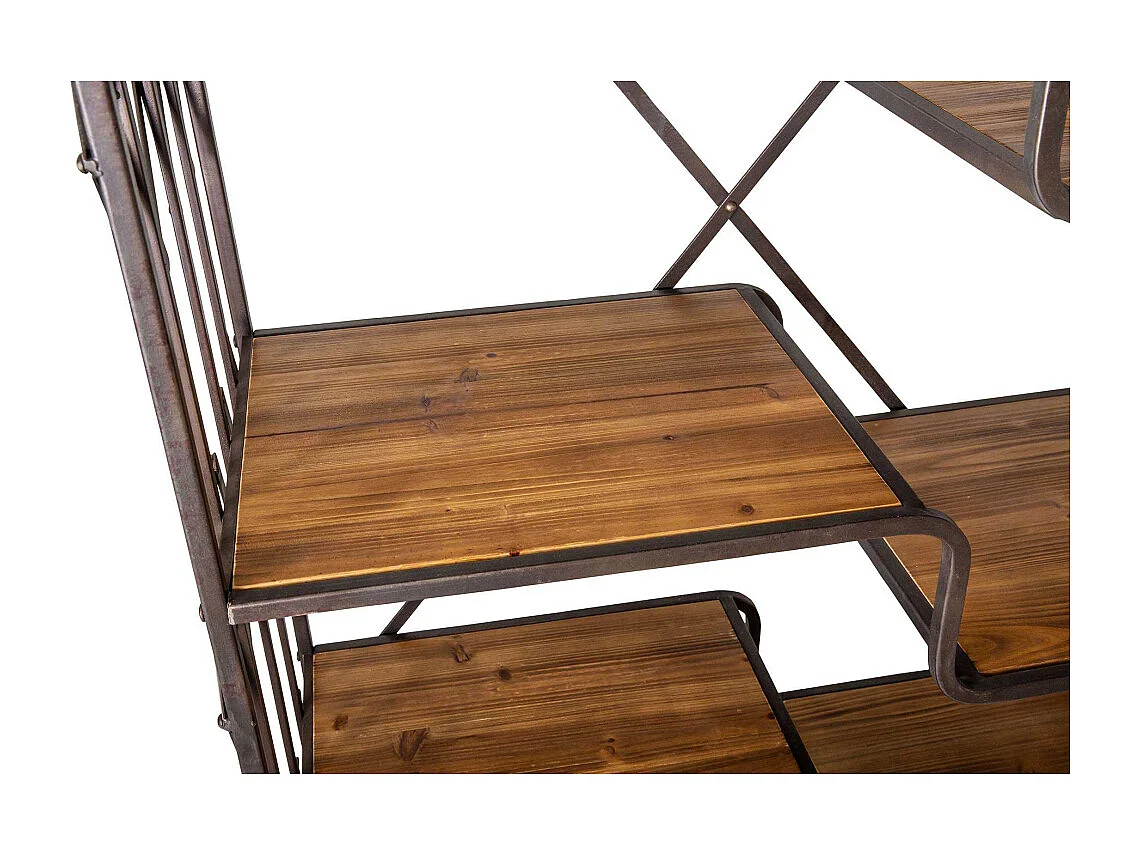 Etagère industrielle fer et bois Loft